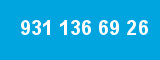 931 136 69 26 931 136 69 26